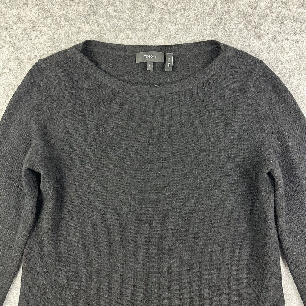 Theory Cashmere Tunic Sweater Womens P Beninaty B Side Slits Cozy Soft Knit Top* - Picture 9 of 12
